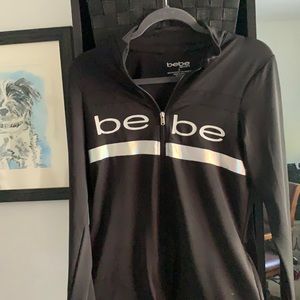 Black Bebe sports zip ip jacket